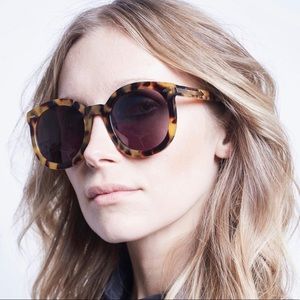KAREN WALKER ‘Super Duper Strength’ Sunglasses, Crazy Tort, Tortoise Shell